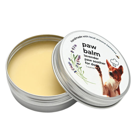 Lavender Paw Balm | Handcrafted Dog Paw Balm made with Beeswax, Vitamin E and Essential Oil to moisturize and soothe | Lavender | 1 oz. tin